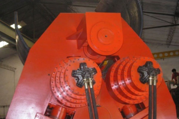 Hydraulic, Plate Rolling Machine (3 Roll Type) 6 Heavy Duty Hydraulic Motors for Rolls