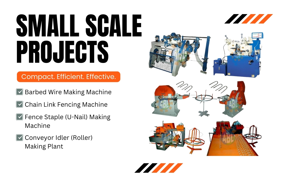 Small Scale Projects Machines Manufacturers in india